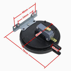 Pressostat Yuanyi 68mm rond SPDT 250V 1A pour chaudière et chauffe-eau au gaz - Product Image 1