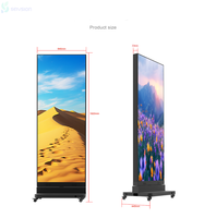 Écran d'affichage LED portable pour intérieur, résolution LED, écran d'affichage LED pliable pour centres commerciaux
