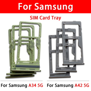 Bandeja de Tarjeta <span class=keywords><strong>SIM</strong></span> <span class=keywords><strong>Dual</strong></span> para Teléfono <span class=keywords><strong>Samsung</strong></span> Galaxy A34 A42 5G <span class=keywords><strong>A54</strong></span>, Bandeja de Tarjeta <span class=keywords><strong>SIM</strong></span> Original Nueva, Soporte para Ranura de Tarjeta <span class=keywords><strong>SIM</strong></span>, Piezas de Reparación Móvil - Product Image 4