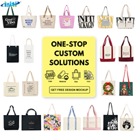 Sac fourre-tout en toile de coton uni, couleur bleue, patchwork, avec poignée durable, impression de logo personnalisée directement en usine, recyclable