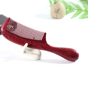 หวีไม้สีม่วง ไม้จันทน์ขนาดใหญ่ นวดจัดแต่งทรงผม ใช้ในบ้าน - Product Image 1