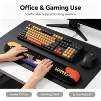 Repose-poignets ergonomique en mousse à mémoire de forme avec motif animal mignon, antidérapant, pour souris et clavier, idéal pour le bureau et l'usine