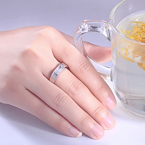 Hot Sale in Malaysia 925 Sterling Classic <b>Wedding</b> <b>Silver</b> <b>Man</b> <b>Ring</b> with Baguette Cubic Zirconia Rhodium Plated - Product Image 6