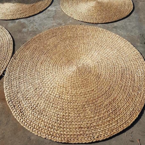 Tapis tissés en jute et en herbe de mer SML - Tapis en paille et en jacinthe d'eau tissés à la main, fabriqués au Vietnam pour le salon et la chambre à coucher - Product Image 4