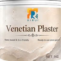 XIRUI Plâtre Vénitien Effet Marbre Écologique Zéro COV Peinture Murale Intérieure Prête à l'emploi 1KG
