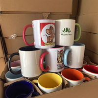 Mug en céramique personnalisé avec logo par sublimation, revêtement émaillé, tasse à café promotionnelle, cadeau d'ouverture d'entreprise, mug publicitaire de marque