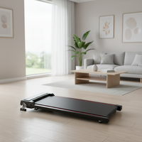 Tapis de marche silencieux avec moteur sans balais 0,65 CV, vitesse 1,0-6,0 km/h, inclinaison manuelle