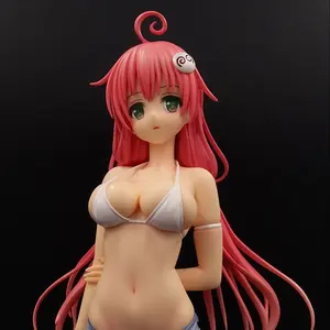 LALA-bonito bañador de PVC para chica, figura de Anime japonés, adorno de juguete