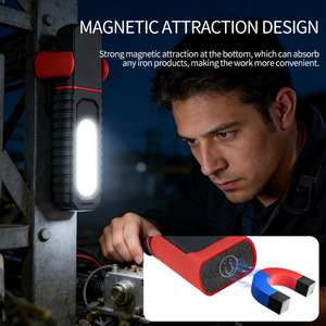 ไฟส่องสว่างแบบ LED รุ่น D93 หมุนได้ 180 องศา พร้อมตะขอแม่เหล็กและคลิปหนีบปากกา สำหรับงานตรวจสอบซ่อมบำรุงรถยนต์ - Product Image 3