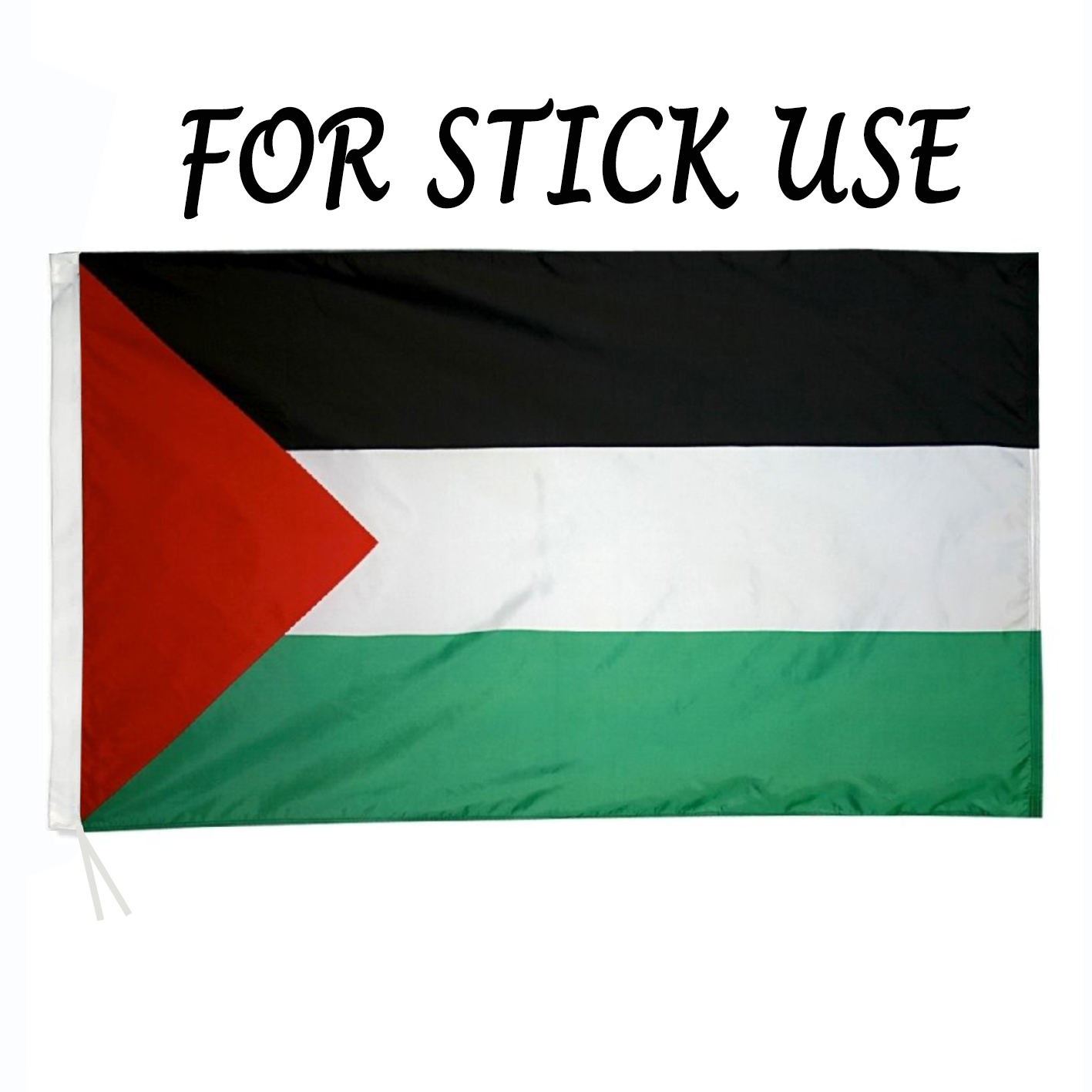 Drapeau de la Palestine pour le bâton