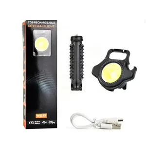 Multifunction Portable Flashlight Outdoor Sport Camping Fishing Emergency Light 500 Lumen Mini LED Keychain Torch with Tripod