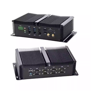 Potente Mini <span class=keywords><strong>PC</strong></span> sin ventilador Intel Core <span class=keywords><strong>I5</strong></span> 1235U <span class=keywords><strong>CPU</strong></span> 3 * LAN RS485 GPIO DDR5 M.2 SSD HDD Triple pantalla WiFi UE AU EE. UU. Para Industrial - Product Image 1