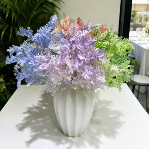 Foglie Artificiali Colorate in Seta, Foglie Verdi, Rosa e Rosse per Decorazioni Domestiche, Soggiorno, Matrimoni e Composizioni Floreali - Product Image 3