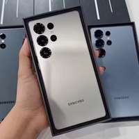 Téléphone Android S25 Ultra d'occasion, grade A+, 12 Go de RAM, écran 6,9 pouces, 5G, débloqué d'origine, prix de gros, version UE, version mondiale