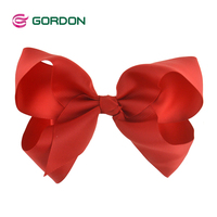 Nœuds pour cheveux Gordon personnalisés de style européen et américain Nœud en ruban gros-grain avec pinces crocodiles Accessoires pour cheveux pour adolescente
