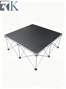 เวทีอลูมิเนียมขนาด 4 ฟุต x 4 ฟุต พร้อมโครงอลูมิเนียมแบบเคลื่อนย้ายได้ สำหรับงานแต่งงาน การแสดง นิทรรศการ และงานดนตรี - Product Image 2