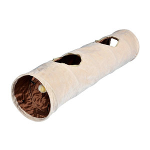 2-Wege-Katzentunnel mit Bällen Katzen hausbett Interaktives Haustiers pielzeug Faltbares Haustier Kurzes Plüsch material Rohr Haustier zubehör - Product Image 5