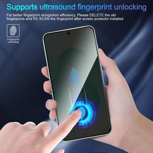 ई सी गोपनीयता मोबाइल फोन टेम्पर्ड ग्लास स्क्रीन रक्षक के लिए 25 स्क्रैच-प्रतिरोधी एंटी-फिंगरप्रिंट 2.5 डी 9 एच एंटी-जासूस - Product Image 6