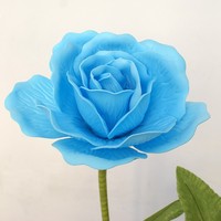 Grandes fleurs de roses artificielles en mousse PE pour décorations de fête pour mariage, noël, graduation, halloween, fête des mères, pâques