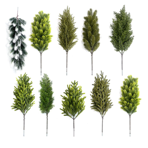 Ramas de pino artificiales, tallos verdes de Navidad, agujas de pino, relleno de árbol de Navidad, ramas, púas de pino para <span class=keywords><strong>guirnalda</strong></span> DIY - Product Image 4