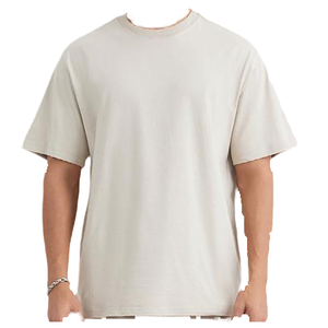 T-shirt Homme Personnalisé Haut de Gamme à Épaules Tombantes, Grammage Lourd 280g, Streetwear 100% Coton Uni, Coupe Oversize Luxe Écologique - Product Image 2