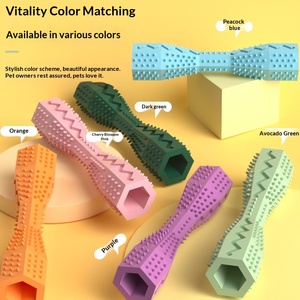 Jouet à mâcher hexagonal en TPR résistant aux morsures pour chiens et chats - Bâton à mâcher - Product Image 4