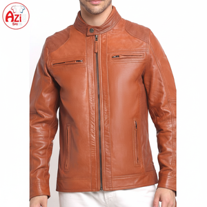 Wholesale Custom Colors Cow Skin Men's <b>Winter</b> <b>Leather</b> <b>Jacket</b>-High Quality Windproof Eco-Friendly with Front Logo - Product Image 1