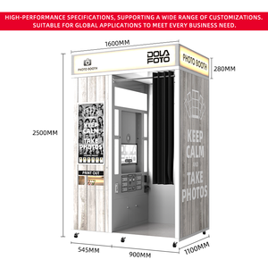 Photobooth Photo Booth đồng tiền hoạt động máy gương in ngay lập tức Photo Booth Máy bán hàng tự động với máy in kiosk Hàn Quốc - Product Image 5