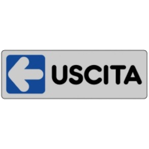 ETICHETTA 'ESISTENZA SINISTRA' 15x5 cm - Product Image 1