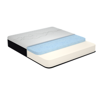 Matelas en mousse à mémoire de forme hypoallergénique respirant – Disponible en tailles simple, double, queen, king, grand et très grand avec revêtement en tissu