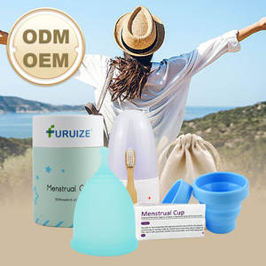 Copa Menstrual de Silicona Reutilizable Ecológica Furuize, Nuevo Diseño, Copa Menstrual Suave de Grado Médico para Mujeres, Cuidado de la Higiene Femenina - Product Image 5