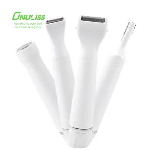 4 In 1 Womens Painless Electric Hair Remover Mini Hair Remover for Lips, Chin, Armpit,, Fingers, Neck