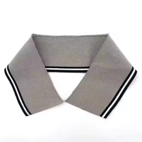 Garnitures en tricot côtelé à rayures anti-boulochage écologiques pour col pour faire des vêtements