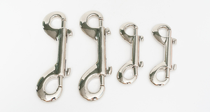 Zink legierung vernickelt Heavy Duty Dog Leas Trigger Clips Double End Snap Hook - Product Image 6