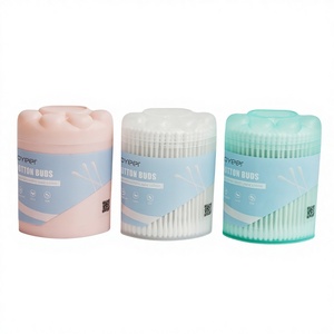 Coton-tiges <span class=keywords><strong>pour</strong></span> bébé Cat-Paw Box Fine - Stem, <span class=keywords><strong>pour</strong></span> le nettoyage des <span class=keywords><strong>oreilles</strong></span> et du nez des nouveau-nés, emballage en boîte - Product Image 1