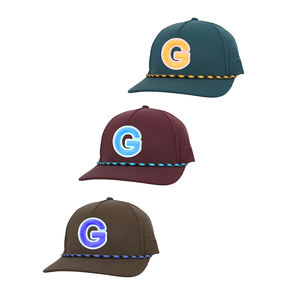 Nouveau modèle Casquette de baseball brodée personnalisée 5 panneaux imperméable en polyester Casquette de golf et de sport perforée en polyester découpée au laser Casquette de baseball en corde pour papa Gorras - Product Image 6