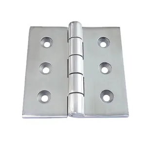 Factory Wholesale 304 Stainless Steel 6-Hole Electric Cabinet Hinge Mechanical Cases Hinge 100 * 100 Stainless Steel hinge Cheap