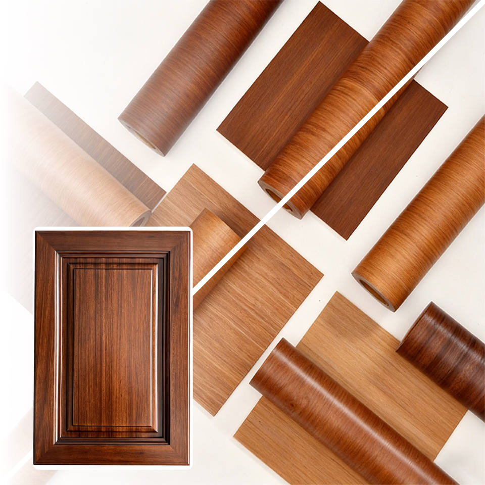 Oak PVC Film Pvc Veneer Design Membrane Door Skin Pvc Lamination Film ...