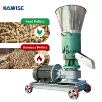 Machine à granulés de biomasse électrique multifonctionnelle automatique pour la production de granulés de combustible pour animaux d'élevage, petite production de granulés de combustible 700-900 kg/h