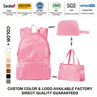 Sac à dos convertible 3-en-1 25L, pochette de rangement compacte pliable, sac fourre-tout imperméable pour les voyages, les trajets quotidiens et la randonnée, prêt à être expédié