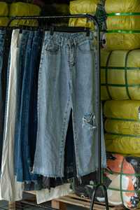 WS23 Second Hand Women's Jeans Mixed Colors Loose Fit Wide Summer Adult <strong>Apparel</strong> - Product Image 3