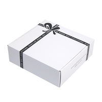 Boîte d'expédition ondulée Carton personnalisé noir blanc marbre boîte postale personnalisée avec Logo imprimé boîte de courrier