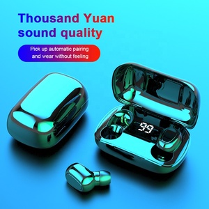 <span class=keywords><strong>Auriculares</strong></span> inalámbricos deportivos con caja <span class=keywords><strong>de</strong></span> carga, cascos a prueba <span class=keywords><strong>de</strong></span> agua IPX7, BT, 2020 - Product Image 2
