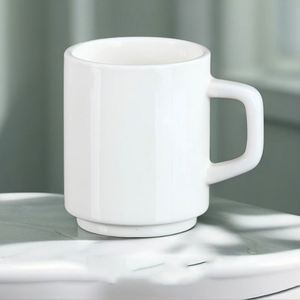 Vente en gros de tasses à café en céramique blanches en porcelaine avec logo personnalisé imprimé, tasses à sublimation de Noël, tasses personnalisées par le fabricant - Product Image 1