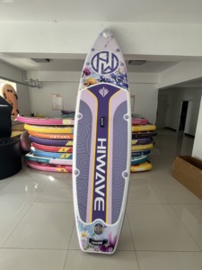 กระดานยืนพายแบบเป่าลมรุ่นใหม่ลายดอกไม้ ขนาด 11'*34'' สำหรับเล่นกีฬาทางน้ำ SUP รุ่น HW09/3 - Product Image 5