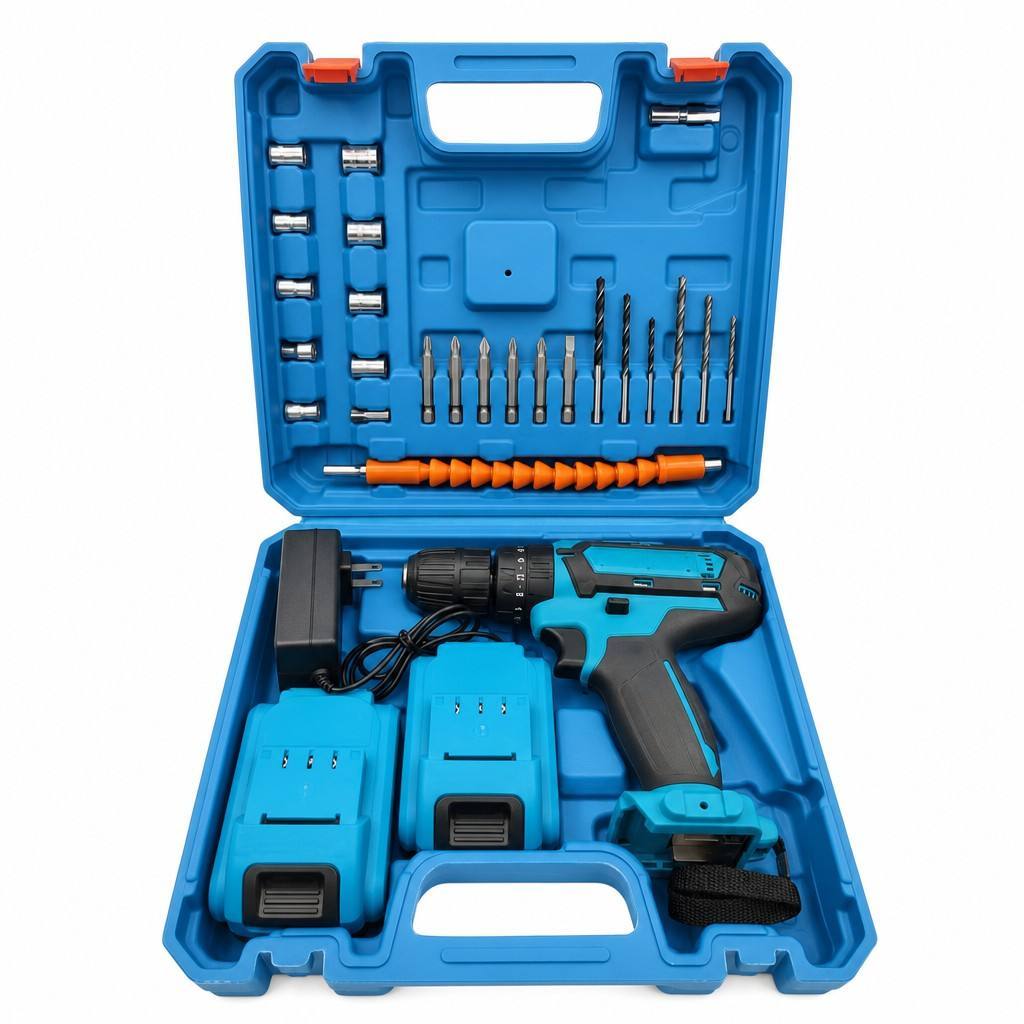 High Quality DC 21V Lithium Battery Cordless Impact Drill DIY Electric Tool Sets OEM Customizable · image 2
