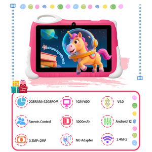 <span class=keywords><strong>7</strong></span>-inch <span class=keywords><strong>Android</strong></span> 12 máy tính bảng IPS điện dung màn hình 1024x600 MTK Quad Core 3000mAh 2GB Bộ nhớ giáo dục sản phẩm điện tử Wifi - Product Image 6