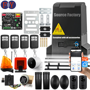 Kit d'ouverture <span class=keywords><strong>de</strong></span> portail coulissant extérieur avec télécommande, moteur <span class=keywords><strong>de</strong></span> portail électrique pour clôture, cour, sécurité et accès. - Product Image 1
