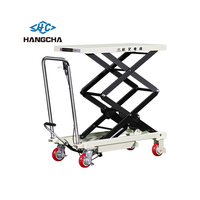 Mesa Elevadora de Tijera Hidráulica Manual Hangcha, Carro de Transporte Manual de 200 kg, Mesa Elevadora de Tijera de 350 kg, 150 kg, 300 kg
