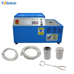 220V 2100 Degrees Mini Furnace 2KG Stainless Steel Smelting Machine Metal For Gold Silver With Water Pump